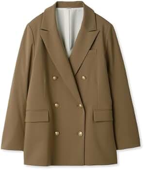 Amazon | [ミラオーウェン] 金釦オーバーサイズダブルブレスト